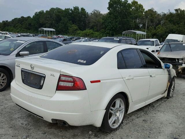 19UUA66278A049083 - 2008 ACURA TL WHITE photo 4