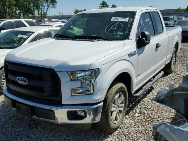 1FTEX1CP9GKG04337 - 2016 FORD F150 SUPER WHITE photo 2