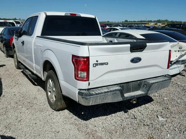 1FTEX1CP9GKG04337 - 2016 FORD F150 SUPER WHITE photo 3