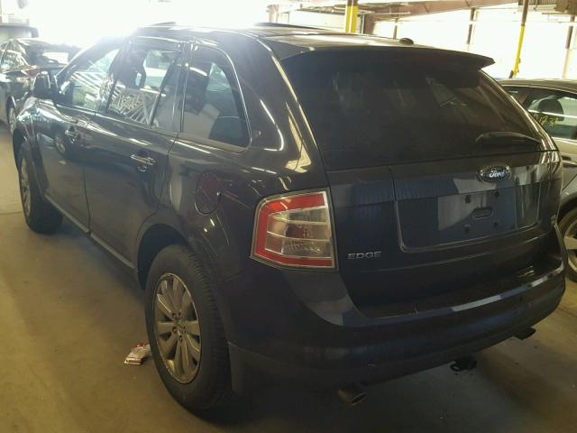 2FMDK49C67BA33766 - 2007 FORD EDGE SEL P BLACK photo 3