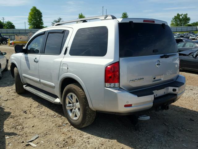 5N1AA0NC2CN610439 - 2012 NISSAN ARMADA SV SILVER photo 3