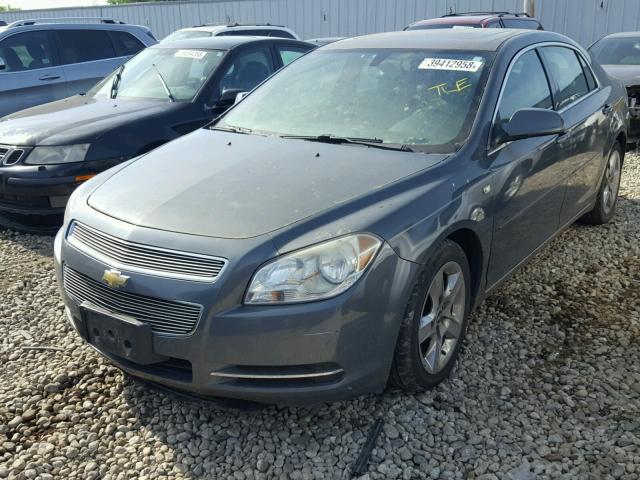 1G1ZH57B884203591 - 2008 CHEVROLET MALIBU 1LT GRAY photo 2