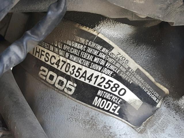 1HFSC47035A412580 - 2005 HONDA GL1800 SILVER photo 10