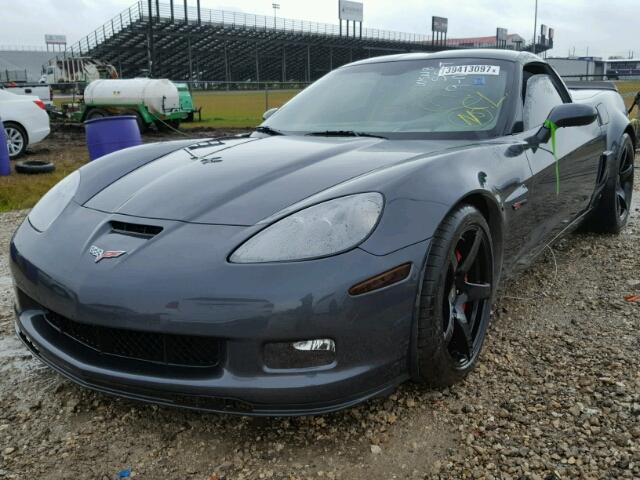 1G1YZ26E295105588 - 2009 CHEVROLET CORVETTE Z GRAY photo 2