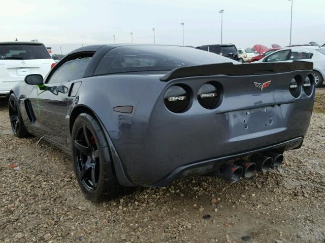 1G1YZ26E295105588 - 2009 CHEVROLET CORVETTE Z GRAY photo 3