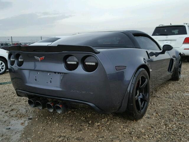 1G1YZ26E295105588 - 2009 CHEVROLET CORVETTE Z GRAY photo 4