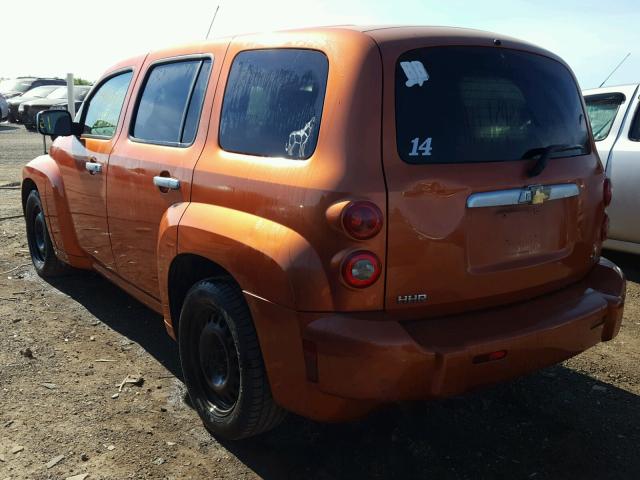 3GNDA13DX7S619749 - 2007 CHEVROLET HHR LS ORANGE photo 3