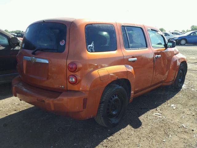 3GNDA13DX7S619749 - 2007 CHEVROLET HHR LS ORANGE photo 4
