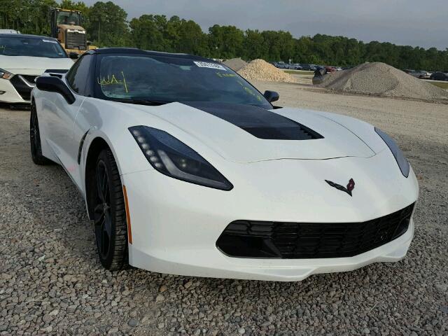 1G1YK2D77E5102656 - 2014 CHEVROLET CORVETTE S WHITE photo 1