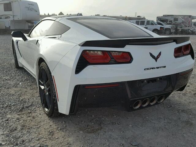 1G1YK2D77E5102656 - 2014 CHEVROLET CORVETTE S WHITE photo 3