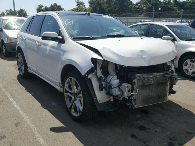 2FMDK4AK3DBC63781 - 2013 FORD EDGE SPORT WHITE photo 1