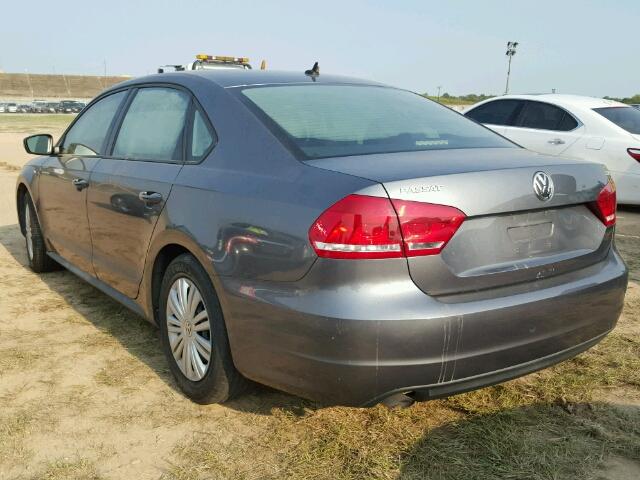 1VWAT7A31EC080490 - 2014 VOLKSWAGEN PASSAT S GRAY photo 3