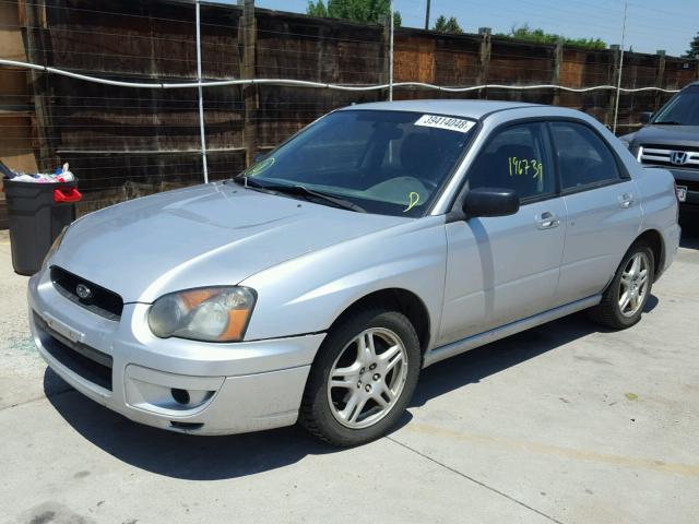 JF1GD67595G523156 - 2005 SUBARU IMPREZA RS SILVER photo 2