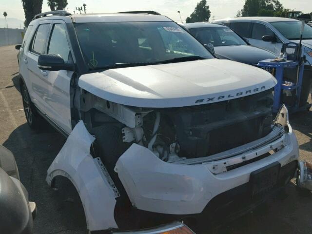 1FM5K7D88FGB73950 - 2015 FORD EXPLORER X WHITE photo 1