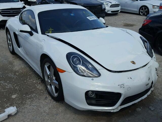 WP0AA2A87FK162657 - 2015 PORSCHE CAYMAN WHITE photo 1