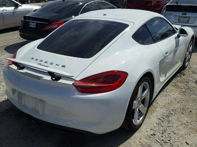 WP0AA2A87FK162657 - 2015 PORSCHE CAYMAN WHITE photo 4