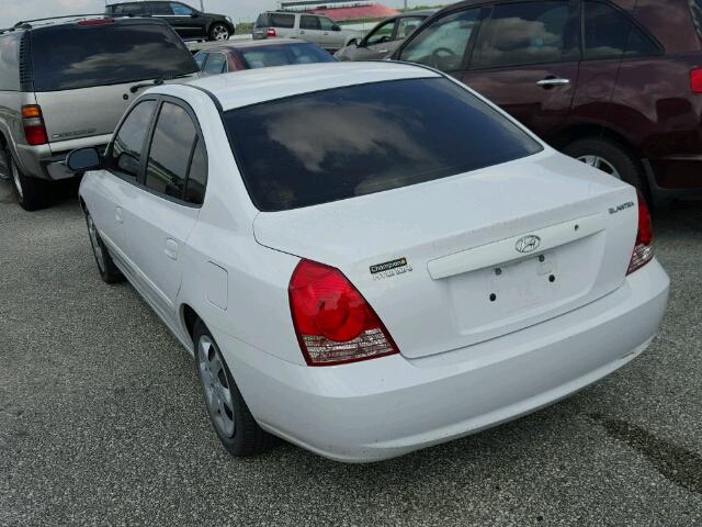 KMHDN46D86U362448 - 2006 HYUNDAI ELANTRA GL WHITE photo 3