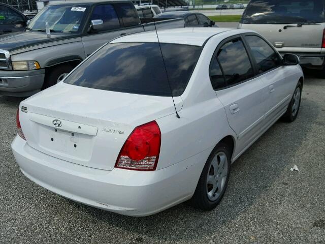 KMHDN46D86U362448 - 2006 HYUNDAI ELANTRA GL WHITE photo 4