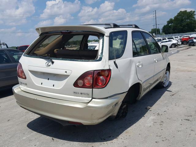 JT6HF10U4Y0129162 - 2000 LEXUS RX 300 WHITE photo 4