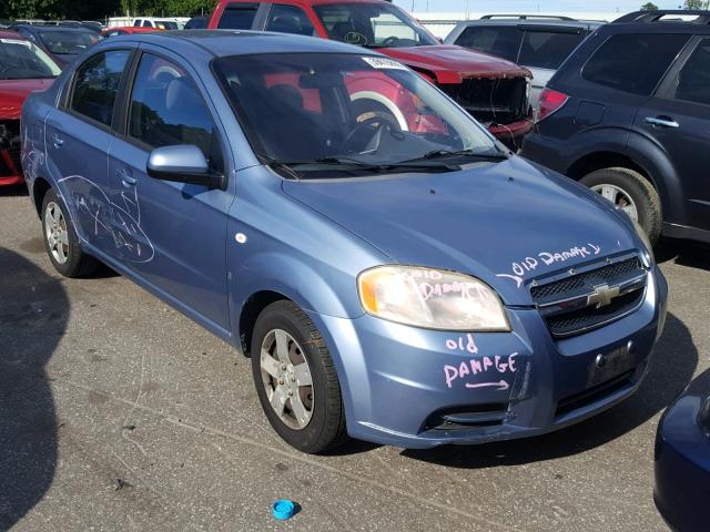 KL1TD566X8B075726 - 2008 CHEVROLET AVEO BASE BLUE photo 1