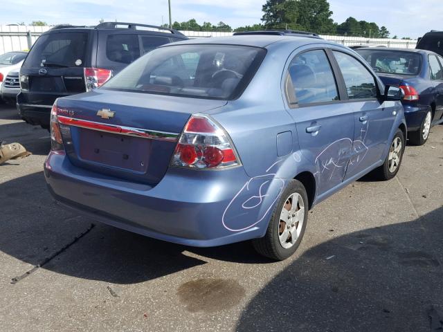 KL1TD566X8B075726 - 2008 CHEVROLET AVEO BASE Mavi foto 4