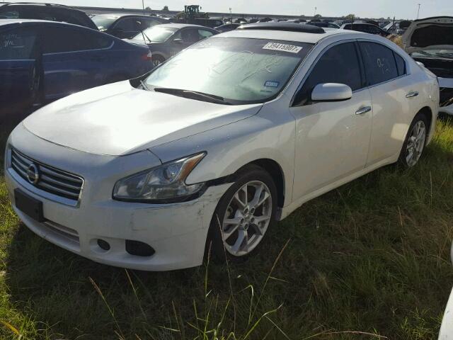 1N4AA5AP7EC498591 - 2014 NISSAN MAXIMA S WHITE photo 2