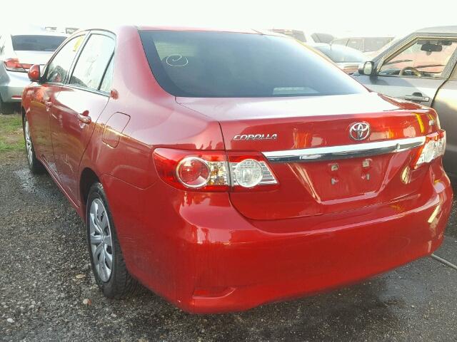 5YFBU4EE6CP060349 - 2012 TOYOTA COROLLA BA RED photo 3