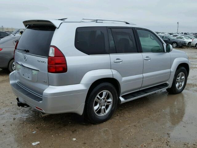 JTJBT20X380151819 - 2008 LEXUS GX 470 SILVER photo 4