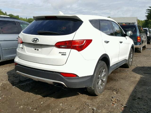 5XYZTDLB8GG344389 - 2016 HYUNDAI SANTA FE S WHITE photo 4