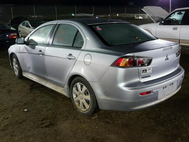 JA32U2FU2CU031104 - 2012 MITSUBISHI LANCER SILVER photo 3