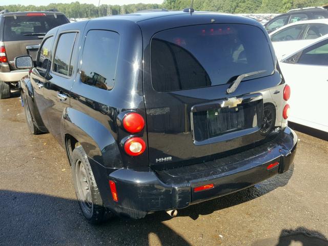 3GNCA13D68S710630 - 2008 CHEVROLET HHR LS BLACK photo 3