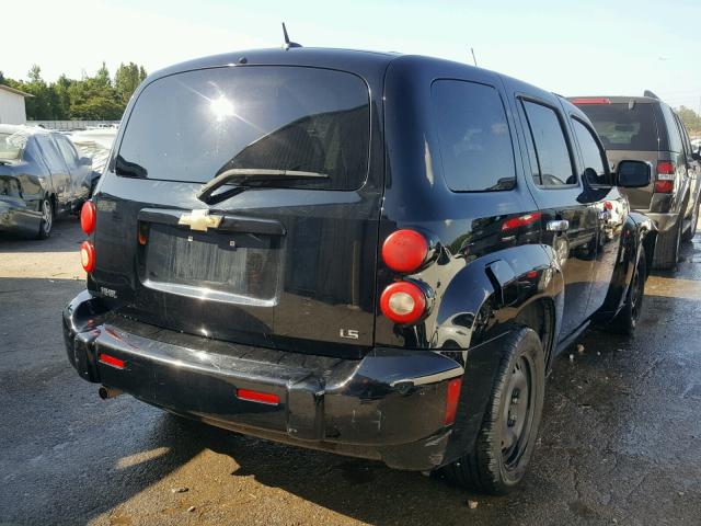 3GNCA13D68S710630 - 2008 CHEVROLET HHR LS BLACK photo 4