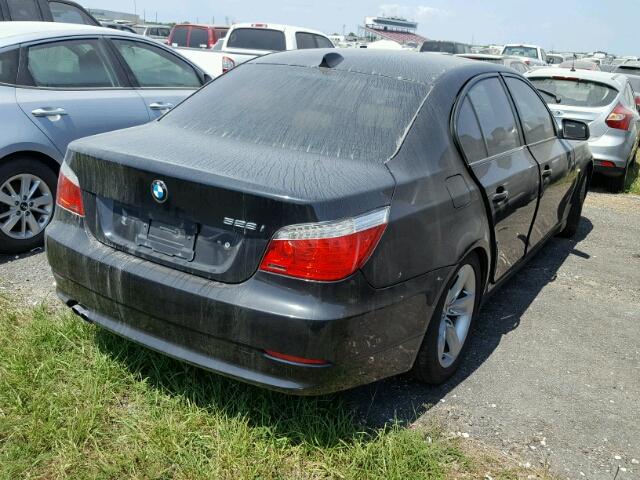 WBANU53528C116791 - 2008 BMW 528 I BLACK photo 4