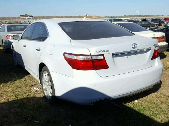 JTHBL46F285052603 - 2008 LEXUS LS 460 WHITE photo 3