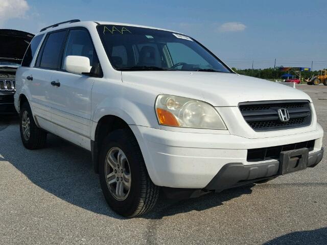 2HKYF18693H552796 - 2003 HONDA PILOT EXL WHITE photo 1