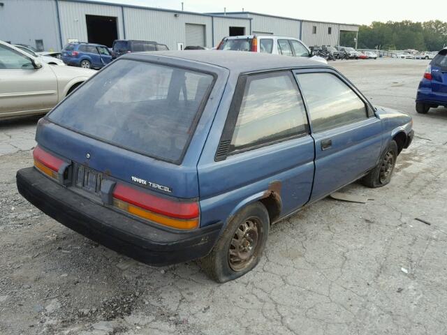 JT2EL31G4H0079770 - 1987 TOYOTA TERCEL BLUE photo 4