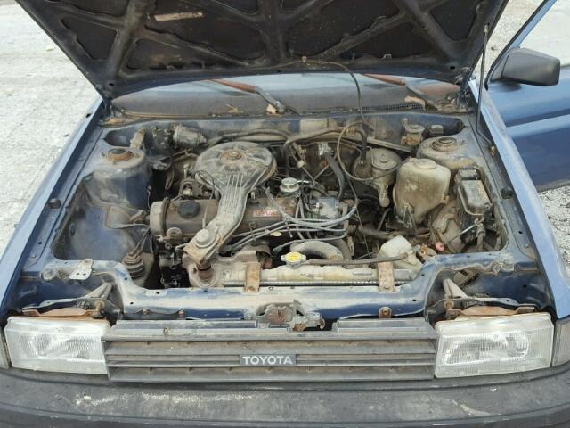 JT2EL31G4H0079770 - 1987 TOYOTA TERCEL BLUE photo 7