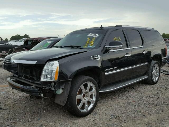 1GYS3HEF5CR320341 - 2012 CADILLAC ESCALADE E BLACK photo 2