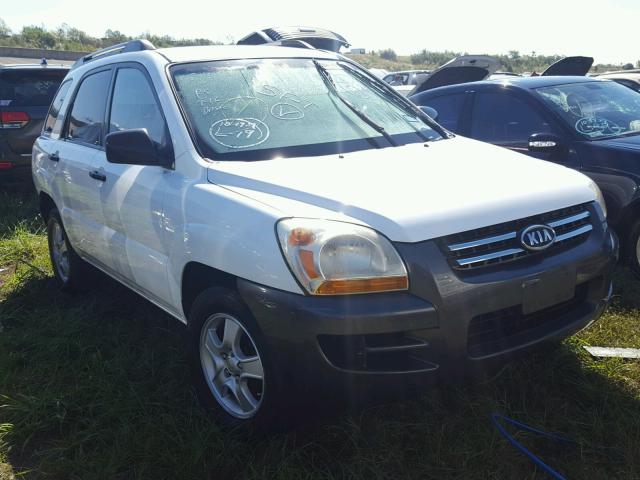 KNDJF724477382322 - 2007 KIA SPORTAGE WHITE photo 1