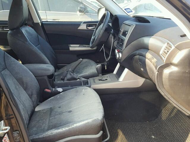 JF2SH64669H775471 - 2009 SUBARU FORESTER 2 BLACK photo 5