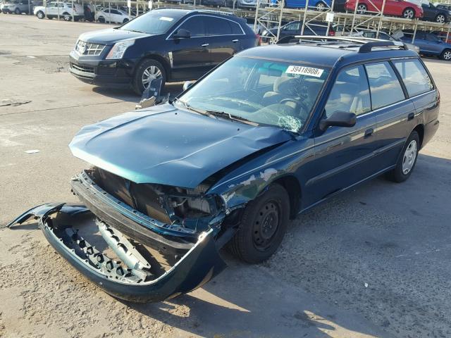 4S3BK4252V6323618 - 1997 SUBARU LEGACY BRI GREEN photo 2