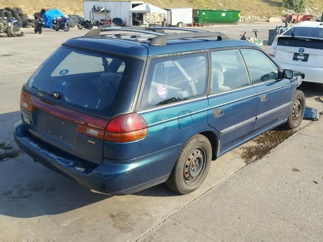 4S3BK4252V6323618 - 1997 SUBARU LEGACY BRI GREEN photo 4