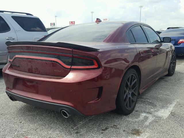 2C3CDXGJ0HH552621 - 2017 DODGE CHARGER R/ BURGUNDY photo 4