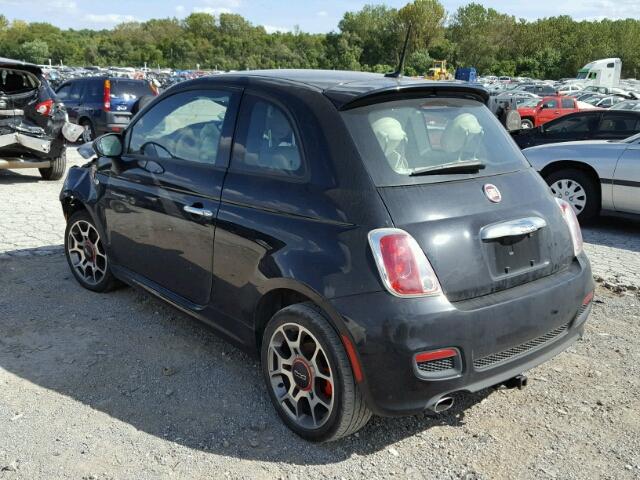 3C3CFFBRXFT550705 - 2015 FIAT 500 SPORT BLACK photo 3