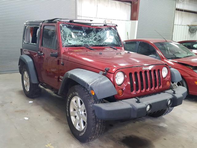 1C4AJWAG5DL556227 - 2013 JEEP WRANGLER S MAROON photo 1