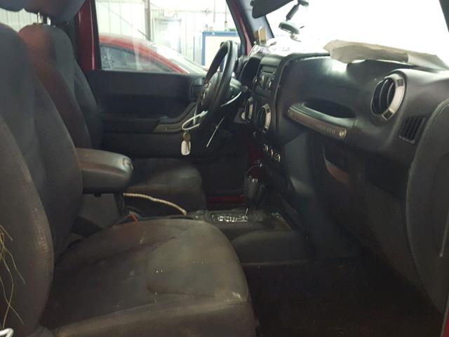 1C4AJWAG5DL556227 - 2013 JEEP WRANGLER S MAROON photo 5