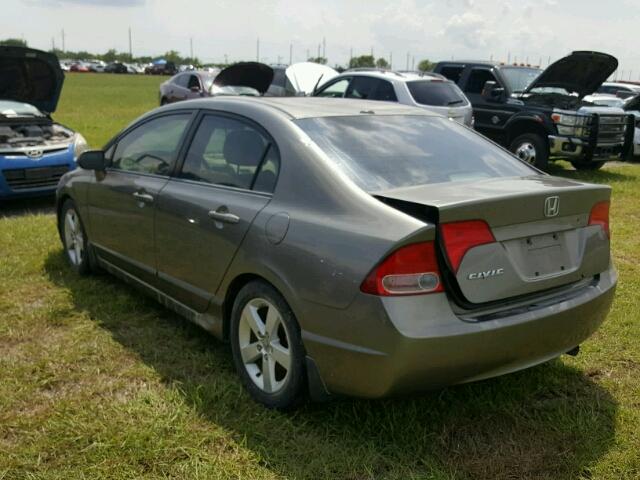 2HGFA16877H303519 - 2007 HONDA CIVIC EX GRAY photo 3