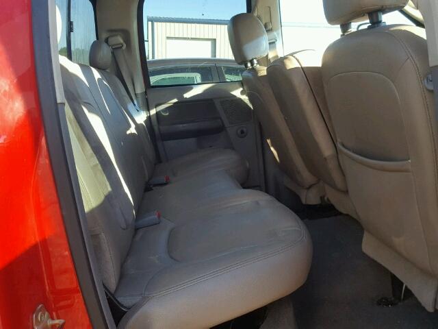3D7KS28C26G290619 - 2006 DODGE RAM 2500 S RED photo 6