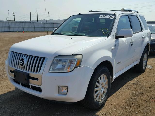 4M2CU87148KJ30727 - 2008 MERCURY MARINER PR WHITE photo 2