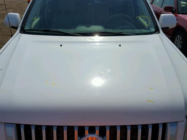 4M2CU87148KJ30727 - 2008 MERCURY MARINER PR WHITE photo 9